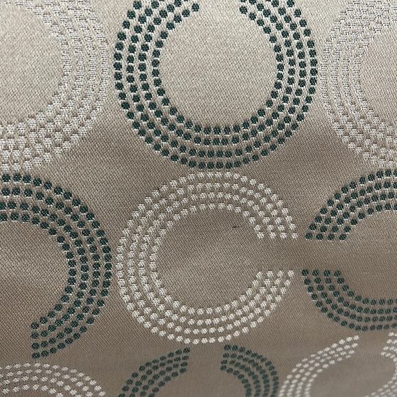 Coach Ashley F25183 Dotted Op Art North South Aegean Canvas Leather Hobo Tote - Picture 5 of 13